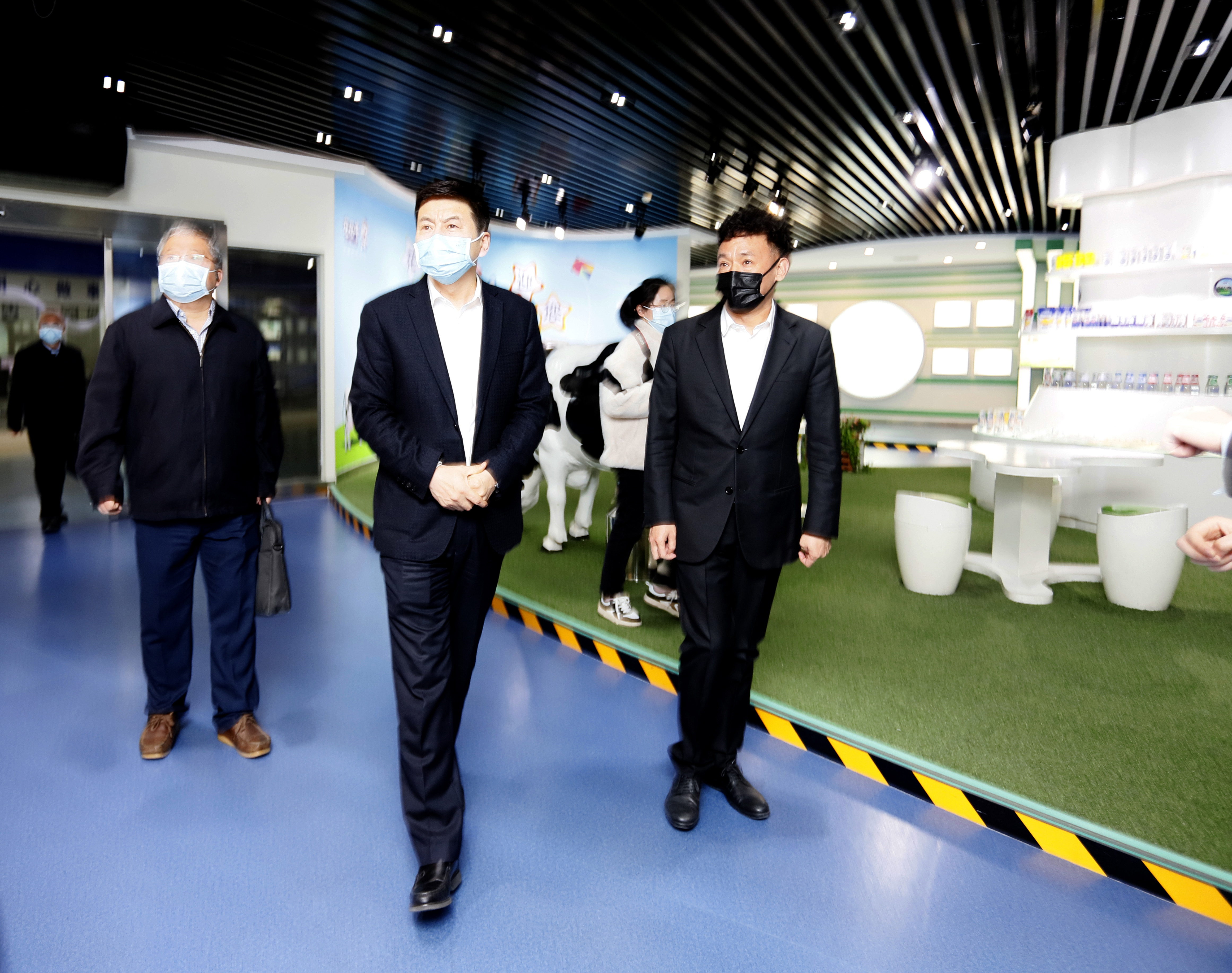 河南省委常委、副省長費東斌蒞臨 花花牛乳業集團調研 河南省委常委、副省長費東斌蒞臨 花花牛乳業集團調研