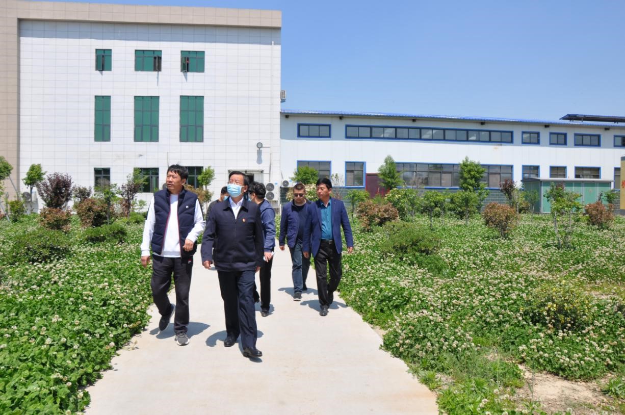 商丘市委常委、宣傳部部長王全周一行蒞臨睢縣瑞亞牧業有限公司調研